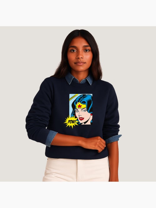 Sweat Femme - WONDER WOMAN POW - Kiabi Sweat Femme - WONDER WOMAN POW - Kiabi