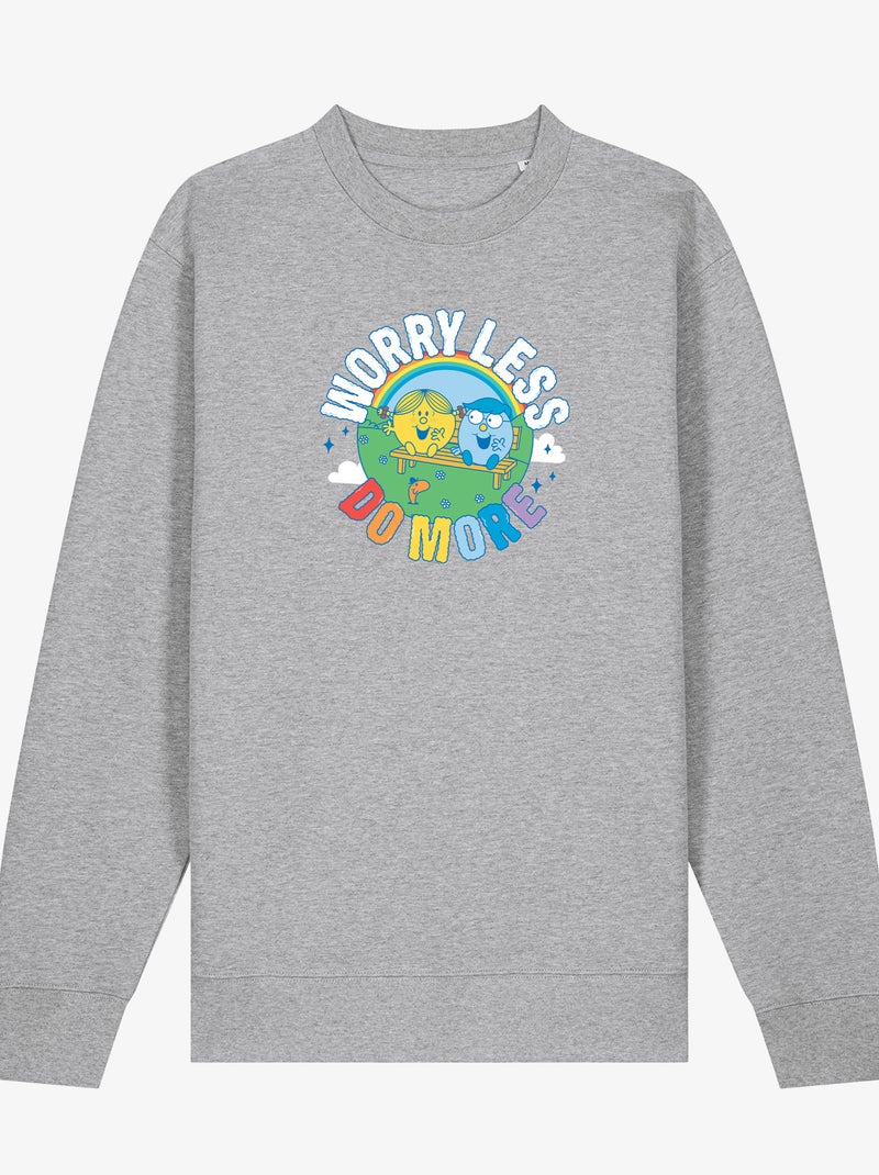 Sweat Femme - WORRY LESS DO MORE Gris chiné - Kiabi