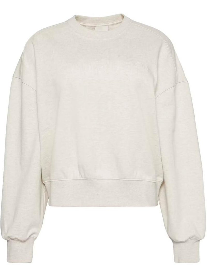 Sweat Femme Calvin Klein Jeans French Ecru - Kiabi