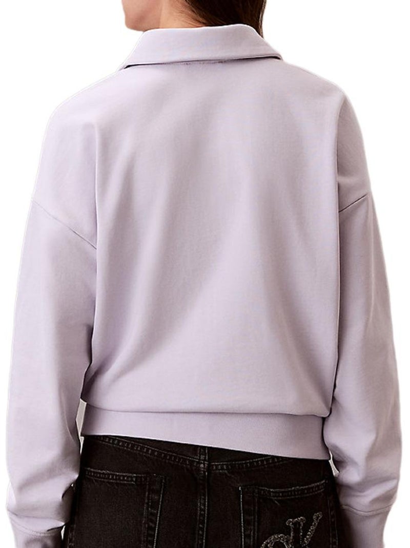 Sweat Femme Calvin Klein Jeans Violet - Kiabi
