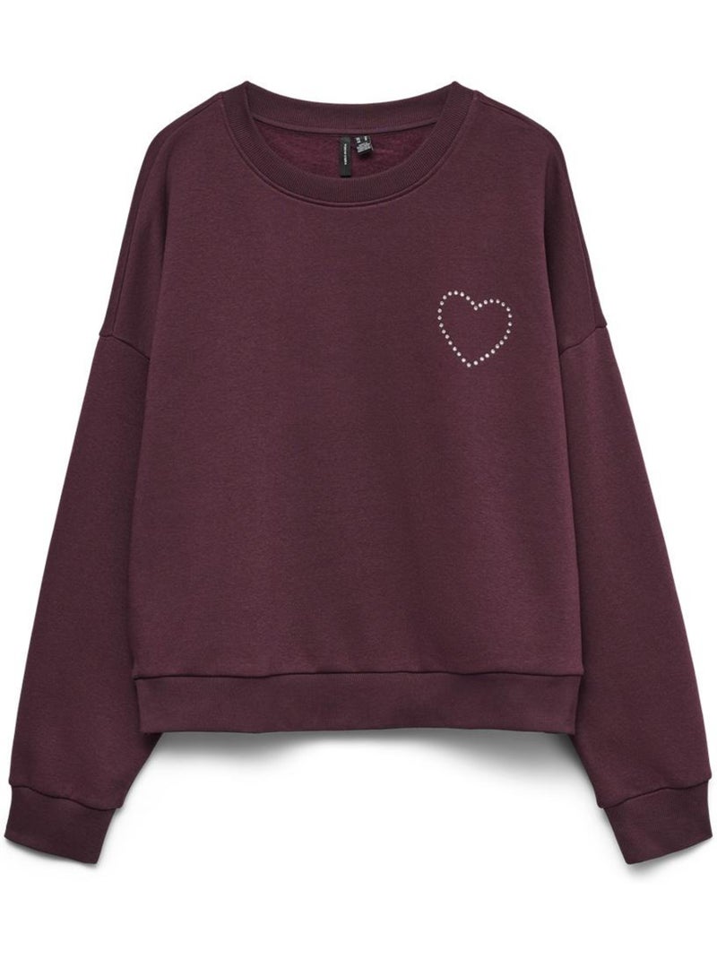 Sweat Femme Vero Moda Bordeaux - Kiabi