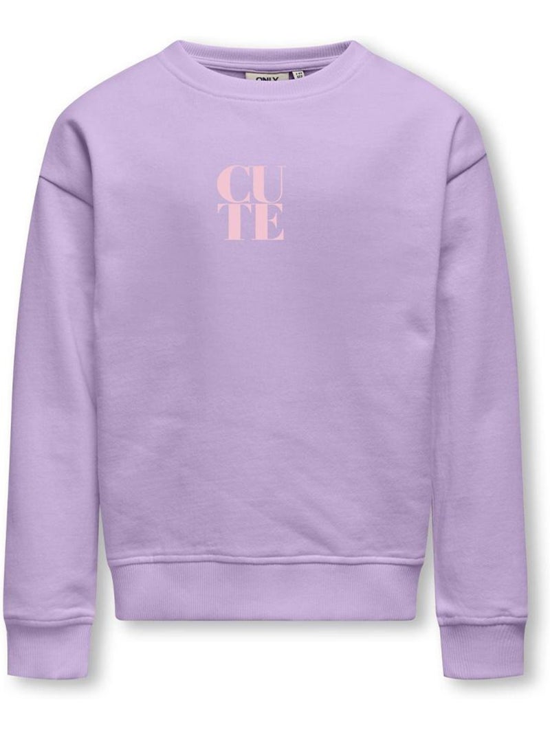 Sweat Fille Kids Only Violet - Kiabi