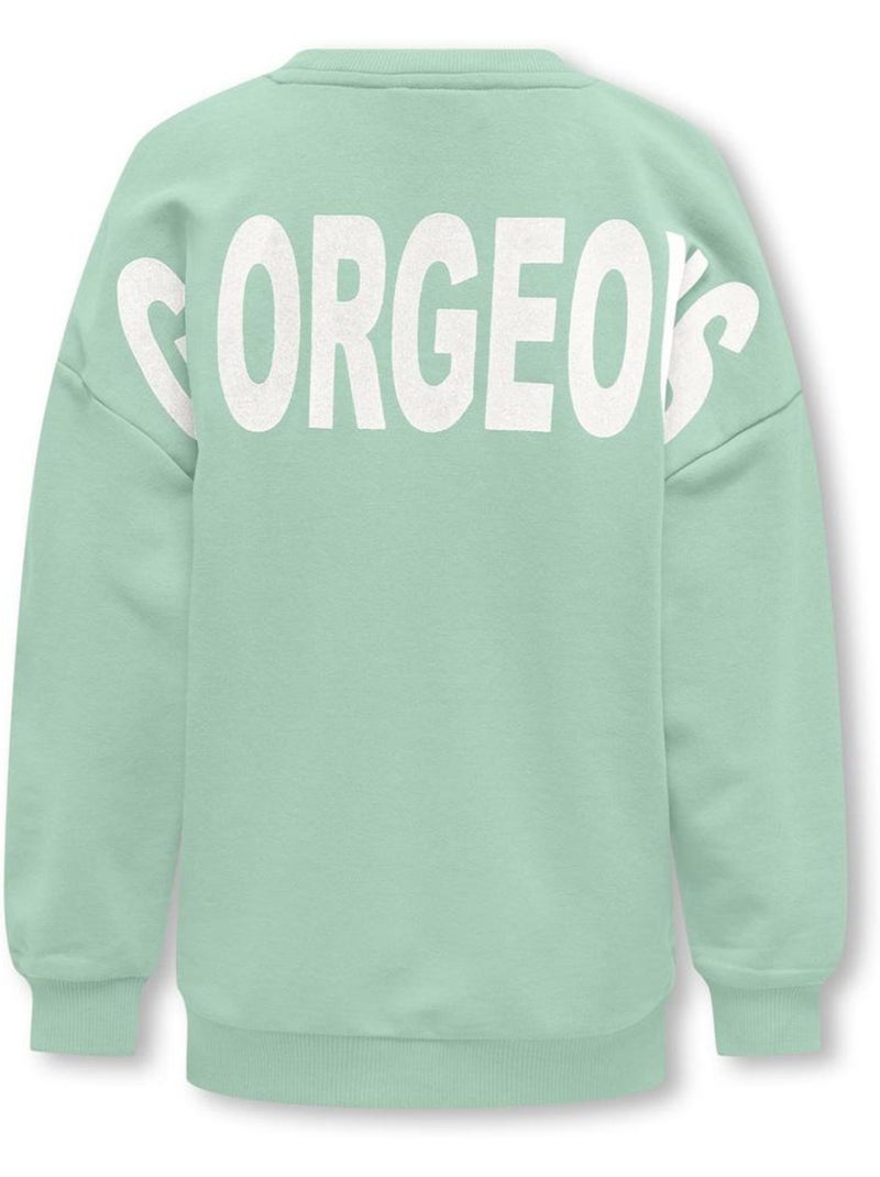 Sweat Fille ONLY Vert - Kiabi