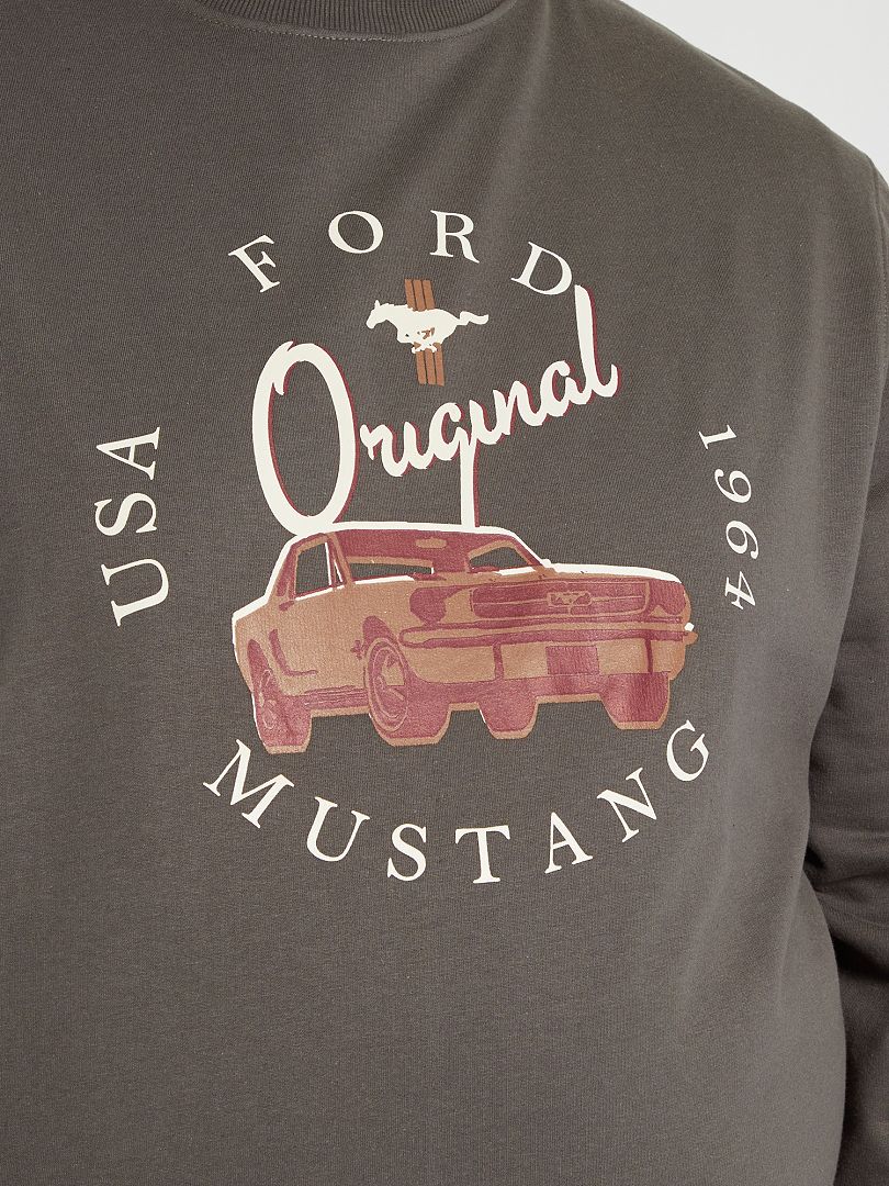 Ford Mustang Lines Dark Sweat à Capuche Officiel - Vêtement Muscle Car Confortable
