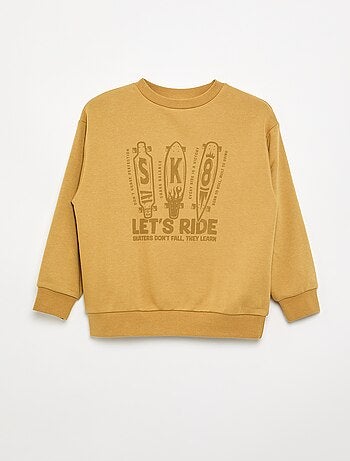 Sweat forme loose en molleton