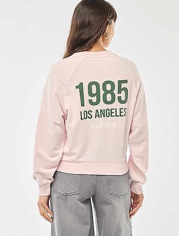 Sweat french terry avec bandes contrastées