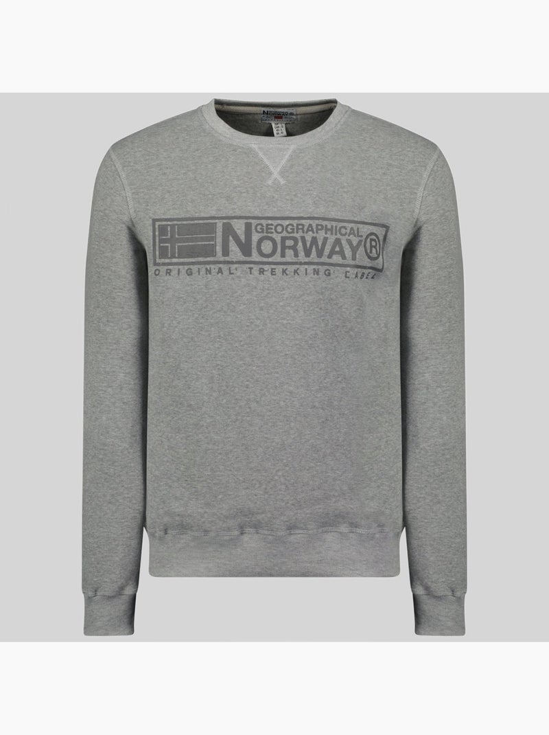 Sweat gantoine – geographical norway Gris clair - Kiabi