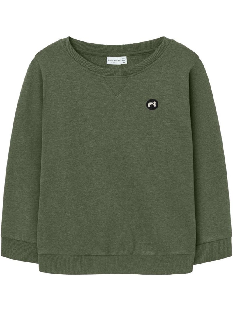 Sweat Garçon Name it Vert kaki clair - Kiabi