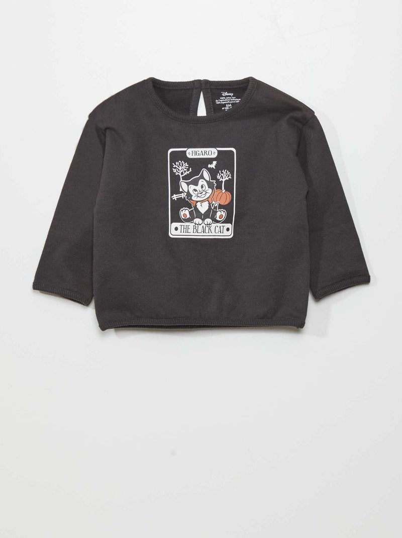 Sweat Halloween 'Figaro' 'Disney' Noir - Kiabi