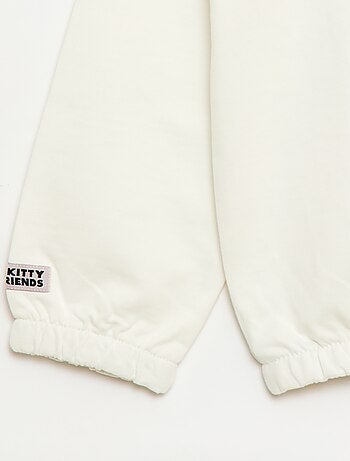 Sweat 'Hello Kitty' avec imprimés et broderies