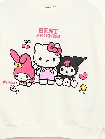Sweat 'Hello Kitty & Kuromi' col rond