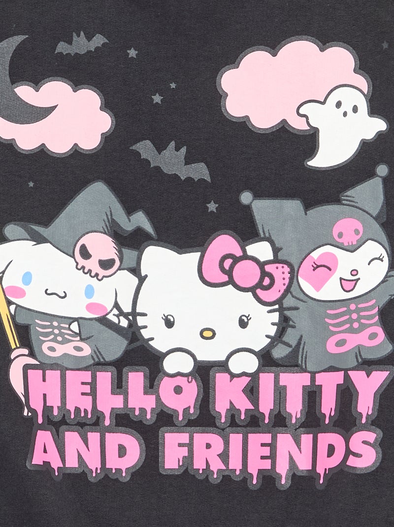 Sweat 'Hello Kitty' met lange mouwen Zwart - Kiabi