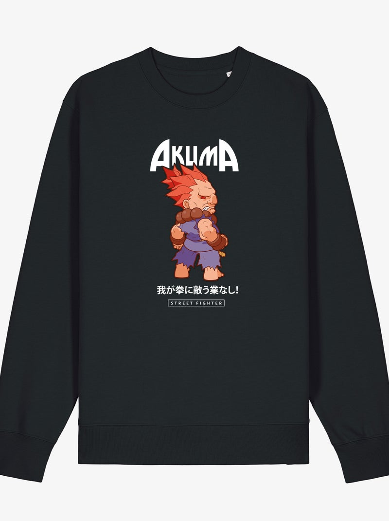 Sweat Homme - AKUMA STREET FIGHTER Noir - Kiabi