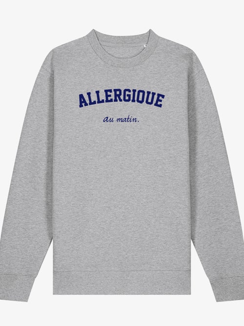Sweat Homme - ALLERGIQUE AU MATIN - Kiabi Sweat Homme - ALLERGIQUE AU MATIN - Kiabi