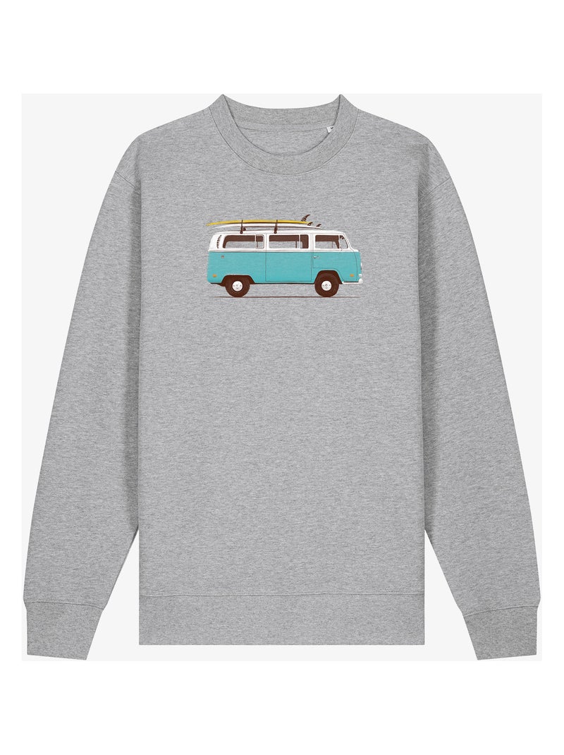 Sweat Homme - BLUE VAN Gris chiné - Kiabi