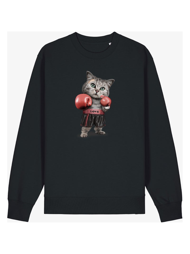 Sweat Homme - BOXING CAT Noir - Kiabi