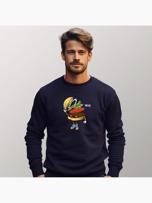 Sweat Homme - BURGER GREETING - Kiabi