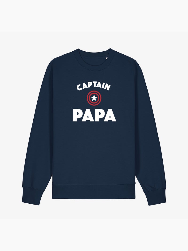Sweat Homme - CAPTAIN PAPA ENKR Bleu marine - Kiabi