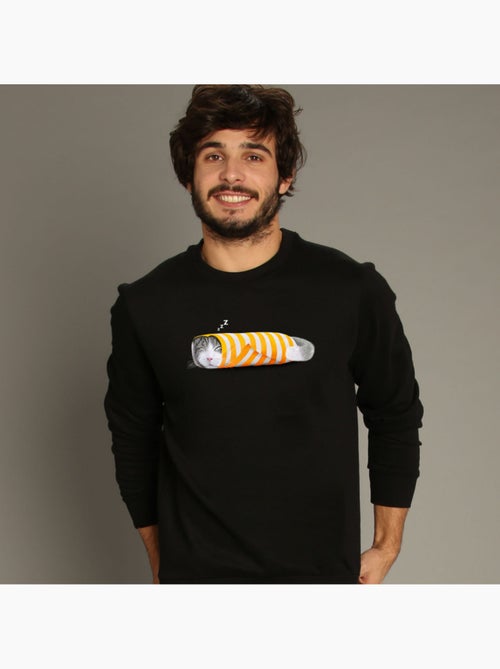 Sweat Homme - CAT IN THE PAPER - Kiabi Sweat Homme - CAT IN THE PAPER - Kiabi