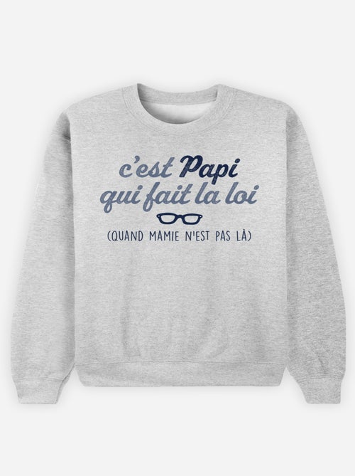 Sweat Homme - C'EST PAPI QUI FAIT LA LOI - Kiabi Sweat Homme - C'EST PAPI QUI FAIT LA LOI - Kiabi