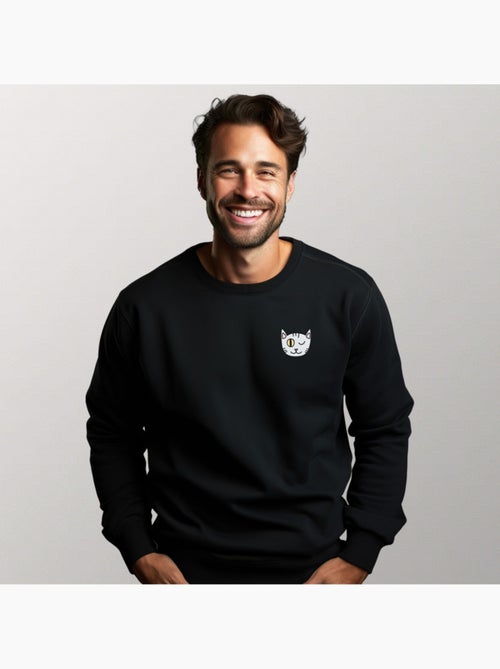 Sweat Homme - CHAT CLIN DOEIL CŒUR - Kiabi Sweat Homme - CHAT CLIN DOEIL CŒUR - Kiabi