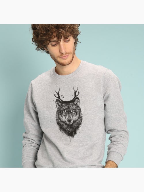 Sweat Homme - DEER WOLF - Kiabi Sweat Homme - DEER WOLF - Kiabi