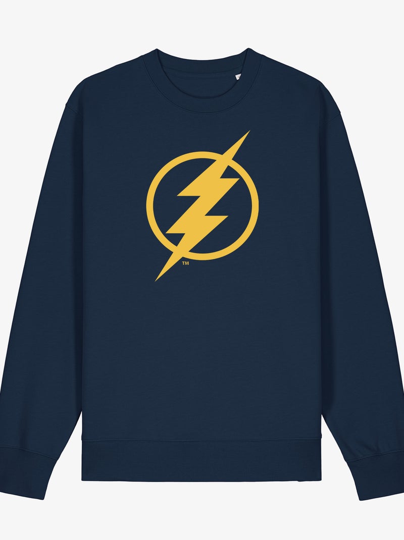 Sweat Homme - FLASH LOGO YALLOW Bleu marine - Kiabi