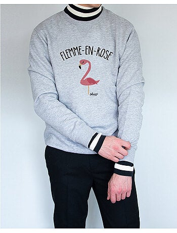 Sweat Homme - FLEMME EN ROSE