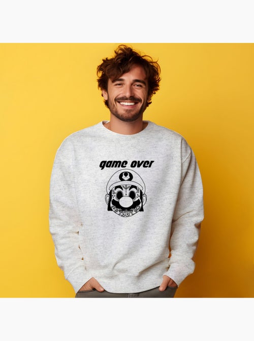 Sweat Homme - GAME OVER MARIO - Kiabi Sweat Homme - GAME OVER MARIO - Kiabi