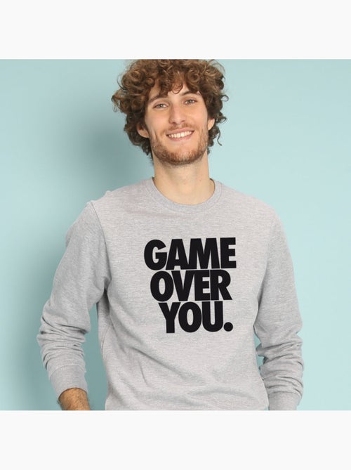 Sweat Homme - GAME OVER YOU - Kiabi Sweat Homme - GAME OVER YOU - Kiabi
