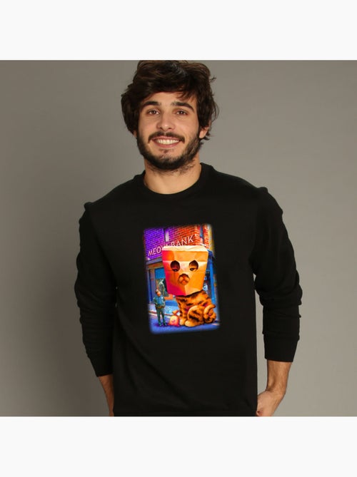Sweat Homme - GIANT CAT ROBBERY - Kiabi Sweat Homme - GIANT CAT ROBBERY - Kiabi