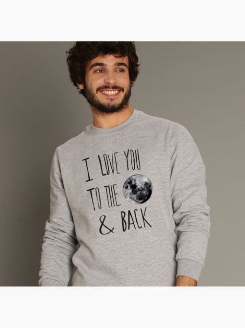 Sweat Homme - I LOVE YOU TO THE MOON AND BACK - Kiabi Sweat Homme - I LOVE YOU TO THE MOON AND BACK - Kiabi