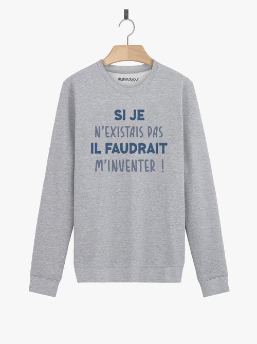 Sweat Homme - IL FAUDRAIT M'INVENTER - Kiabi