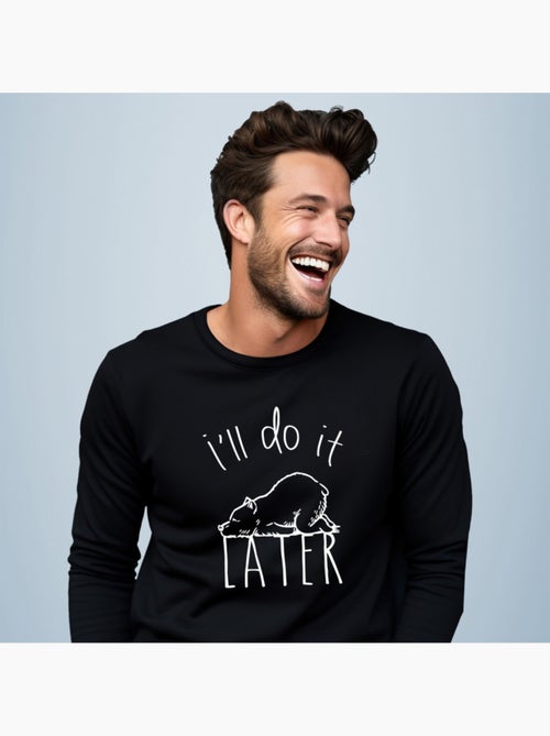 Sweat Homme - I'LL DO IT LATER - Kiabi Sweat Homme - I'LL DO IT LATER - Kiabi
