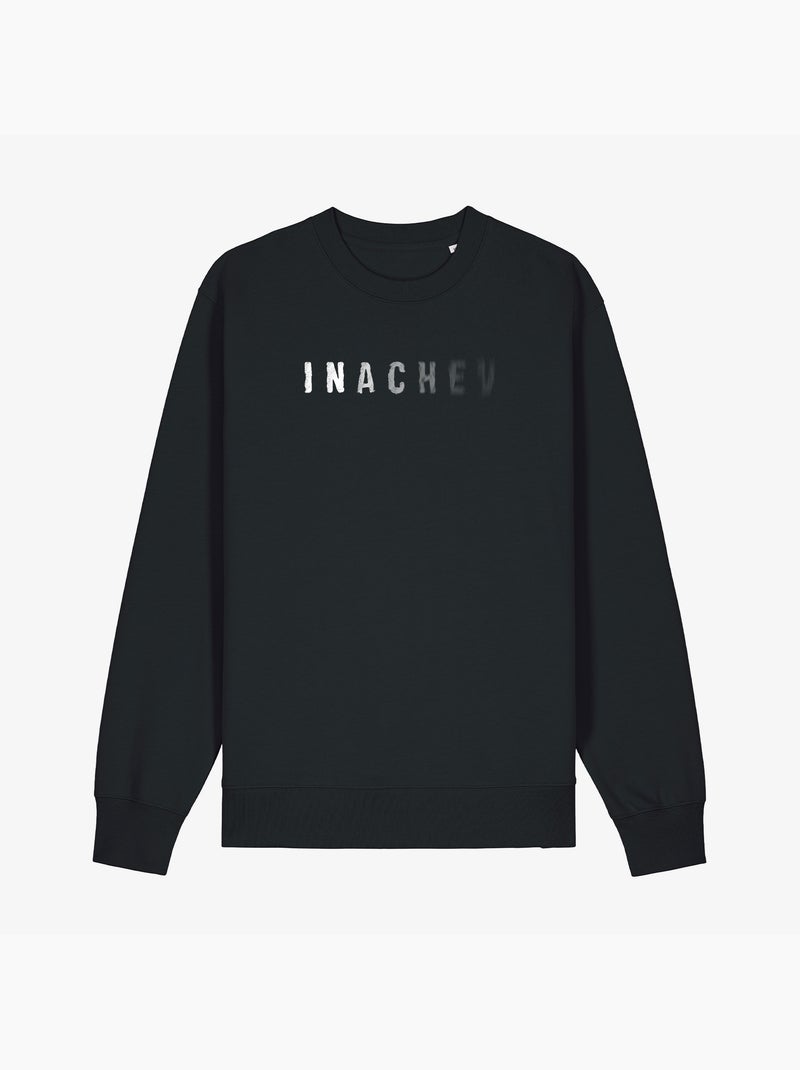 Sweat Homme - INACHEVE Noir - Kiabi