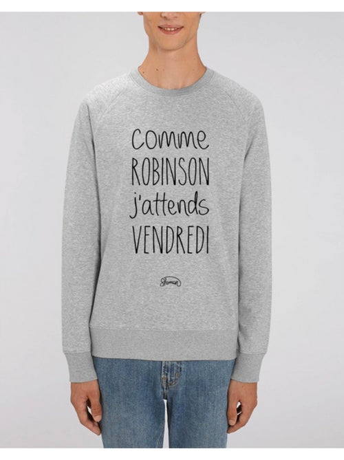 Sweat Homme - J'ATTENDS VENDREDI - Kiabi Sweat Homme - J'ATTENDS VENDREDI - Kiabi