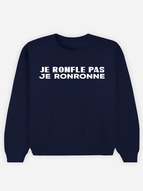 Sweat Homme - JE NE RONFLE PAS JE RONRONNE - Kiabi Sweat Homme - JE NE RONFLE PAS JE RONRONNE - Kiabi