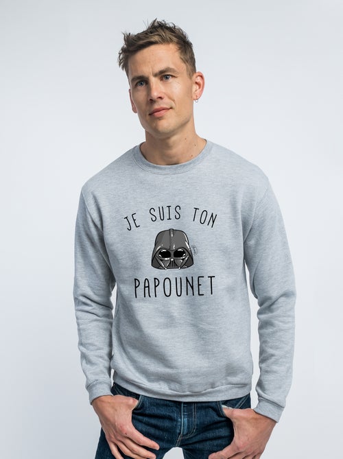Sweat Homme - JE SUIS TON PAPOUNET - Kiabi Sweat Homme - JE SUIS TON PAPOUNET - Kiabi
