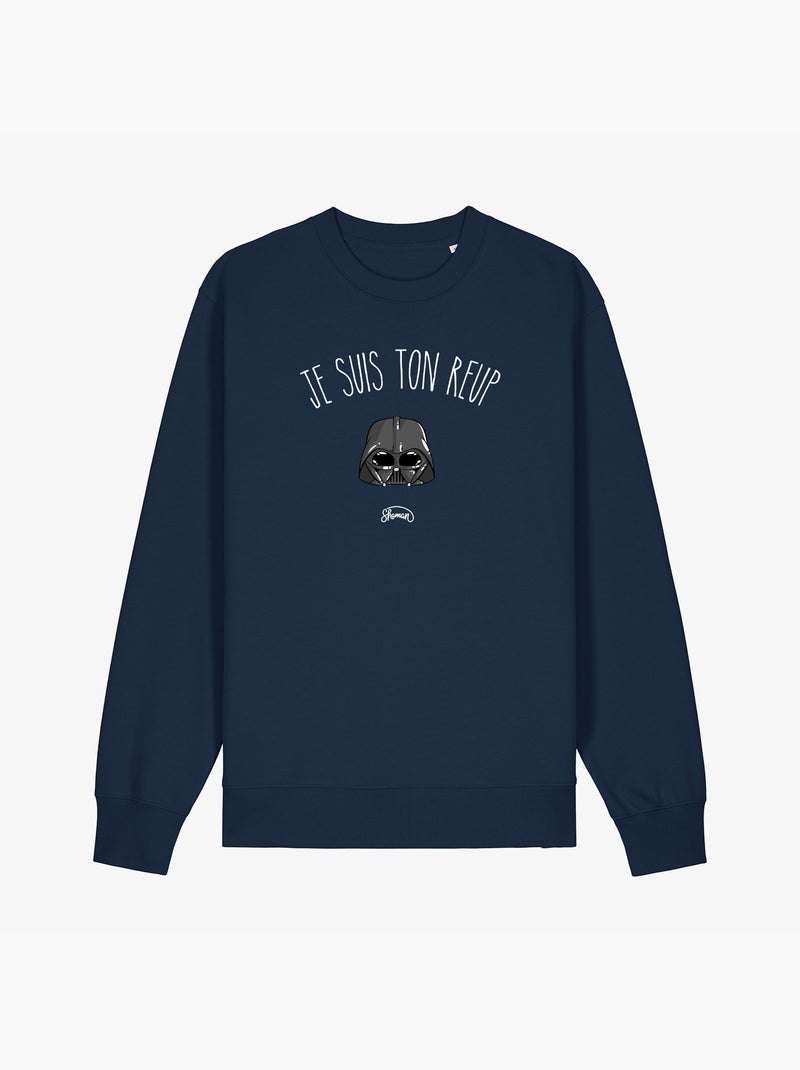 Sweat Homme - JE SUIS TON REUP Bleu marine - Kiabi