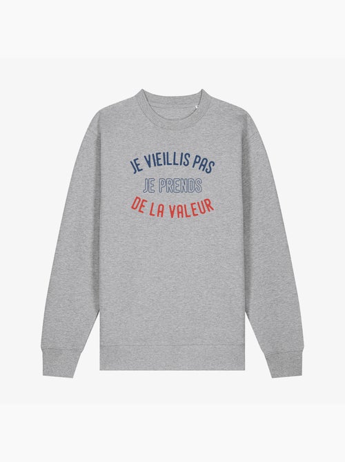 Sweat Homme - JE VIEILLIS PAS JE PRENDS DE LA VALEUR ENKR - Kiabi
