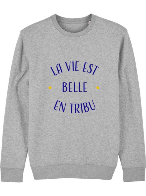 Sweat Homme - LA VIE EST BELLE EN TRIBU - Kiabi
