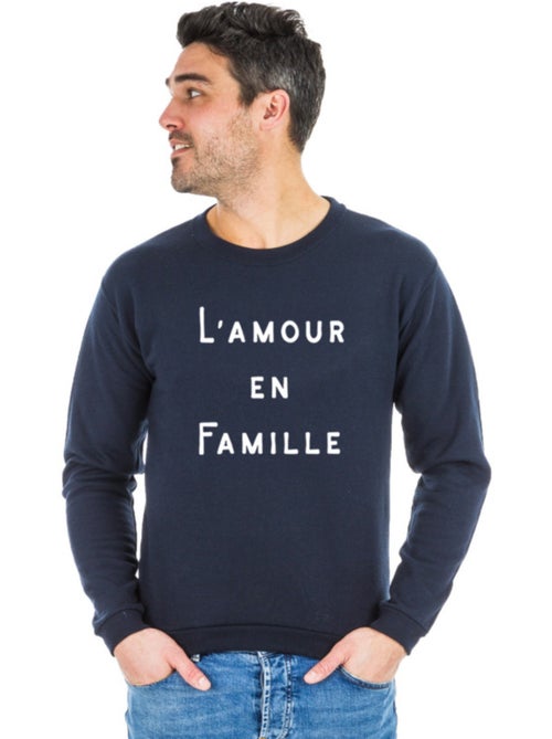 Sweat Homme - L'AMOUR EN FAMILLE WAF - Kiabi Sweat Homme - L'AMOUR EN FAMILLE WAF - Kiabi