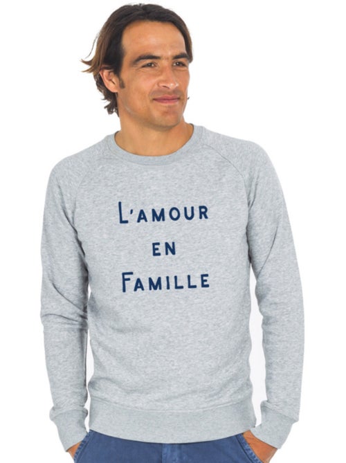Sweat Homme - L'AMOUR EN FAMILLE WAF - Kiabi Sweat Homme - L'AMOUR EN FAMILLE WAF - Kiabi