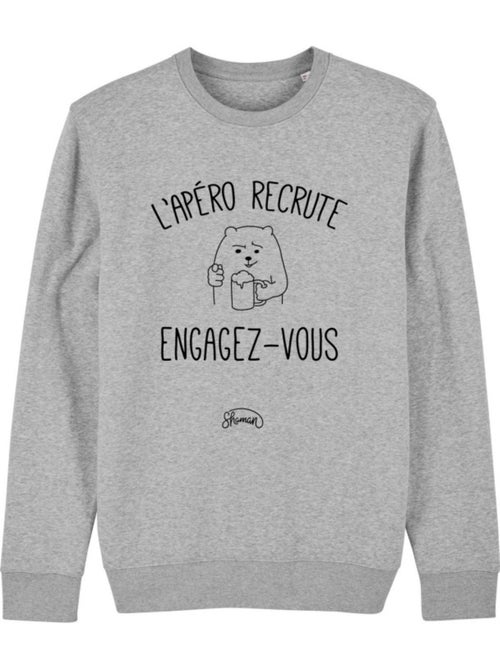 Sweat Homme - L'APÉRO RECRUTE ENGAGEZ-VOUS - Kiabi Sweat Homme - L'APÉRO RECRUTE ENGAGEZ-VOUS - Kiabi