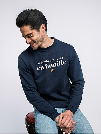 Sweat Homme - LE BONHEUR SE CRÉE EN FAMILLE