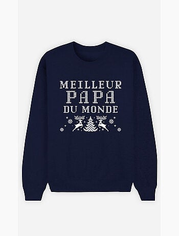 Sweat Homme - MEILLEUR PAPA DU MONDE NOEL