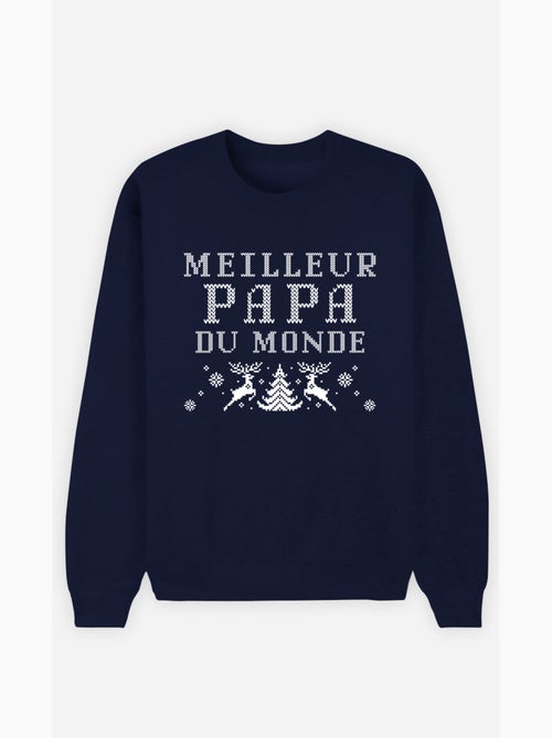 Sweat Homme - MEILLEUR PAPA DU MONDE NOEL - Kiabi Sweat Homme - MEILLEUR PAPA DU MONDE NOEL - Kiabi