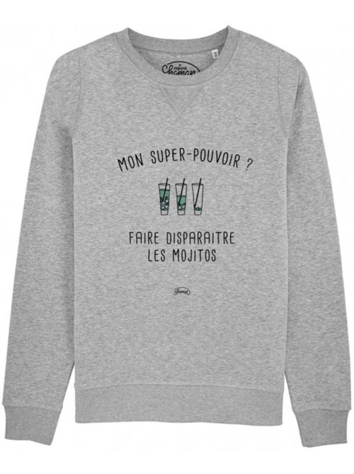 Sweat Homme - MON SUPER-POUVOIR? FAIRE DISPARAITRE LES MOJITOS - Kiabi Sweat Homme - MON SUPER-POUVOIR? FAIRE DISPARAITRE LES MOJITOS - Kiabi