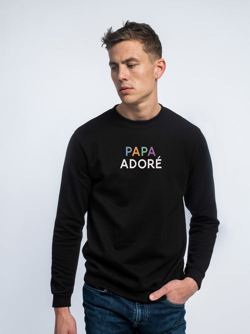 Sweat Homme - PAPA ADORÉ COLORÉ - Kiabi Sweat Homme - PAPA ADORÉ COLORÉ - Kiabi