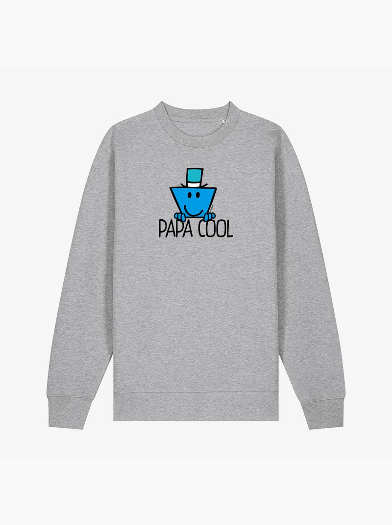 Sweat Homme - PAPA COOL Gris chiné - Kiabi